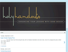 Tablet Screenshot of holyhandouts.com